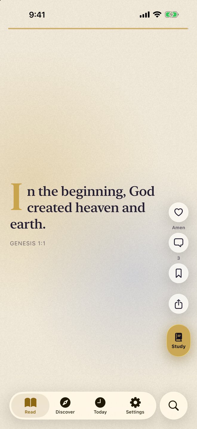 Bless on iPhone — Daylight: The parchment look.