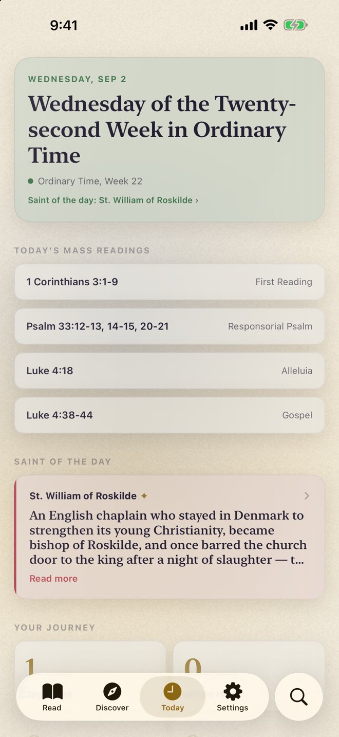 Bless on iPhone — Today by daylight: Today in the light look.